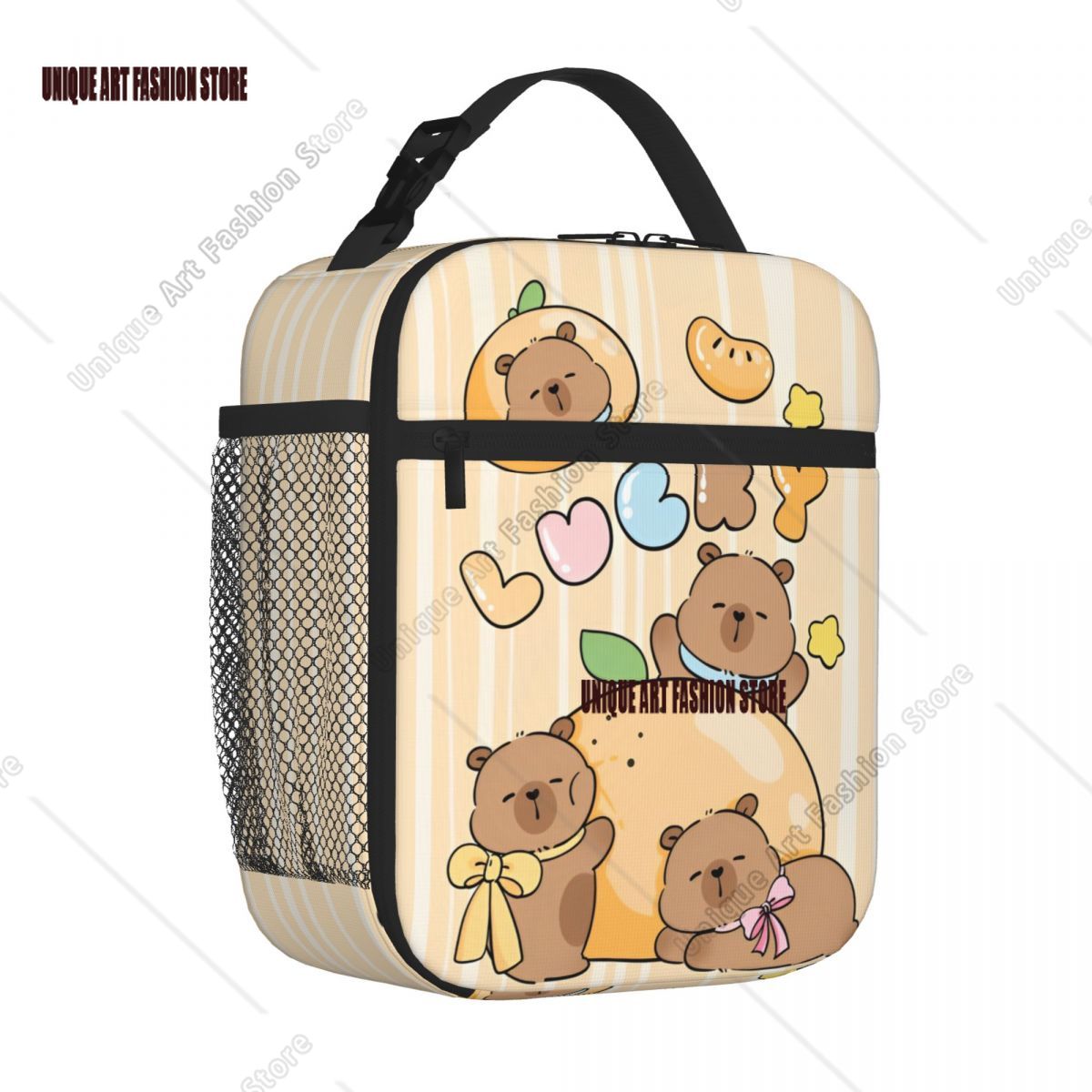 Tote Bag Sublimation - Bonito capivara sorte isolado almoço sacos