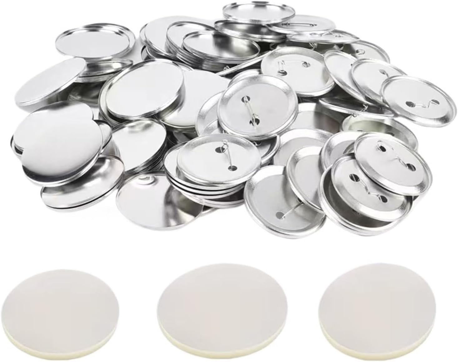 Button Badge Blank - Máquina de Fazer Botões, Kit com