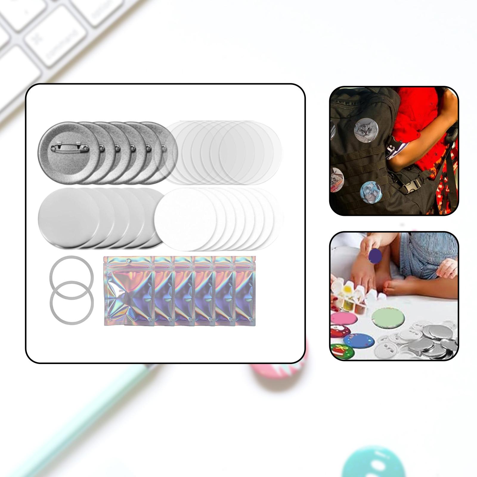 Kit de Crachás de Botão Metáli - Button Badge Blank avaliação e preço