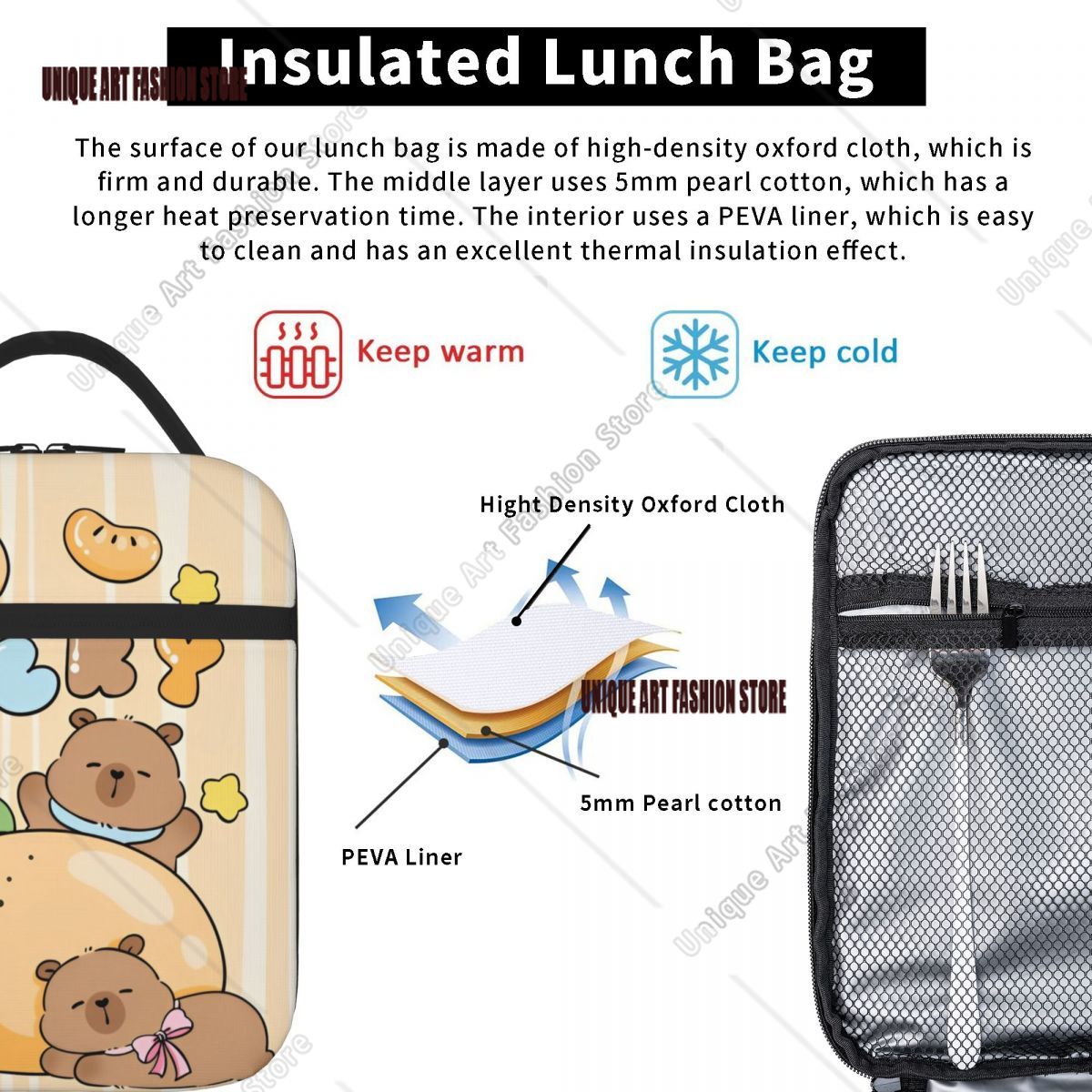 Bonito capivara sorte isolado  - Tote Bag Sublimation avaliação e preço